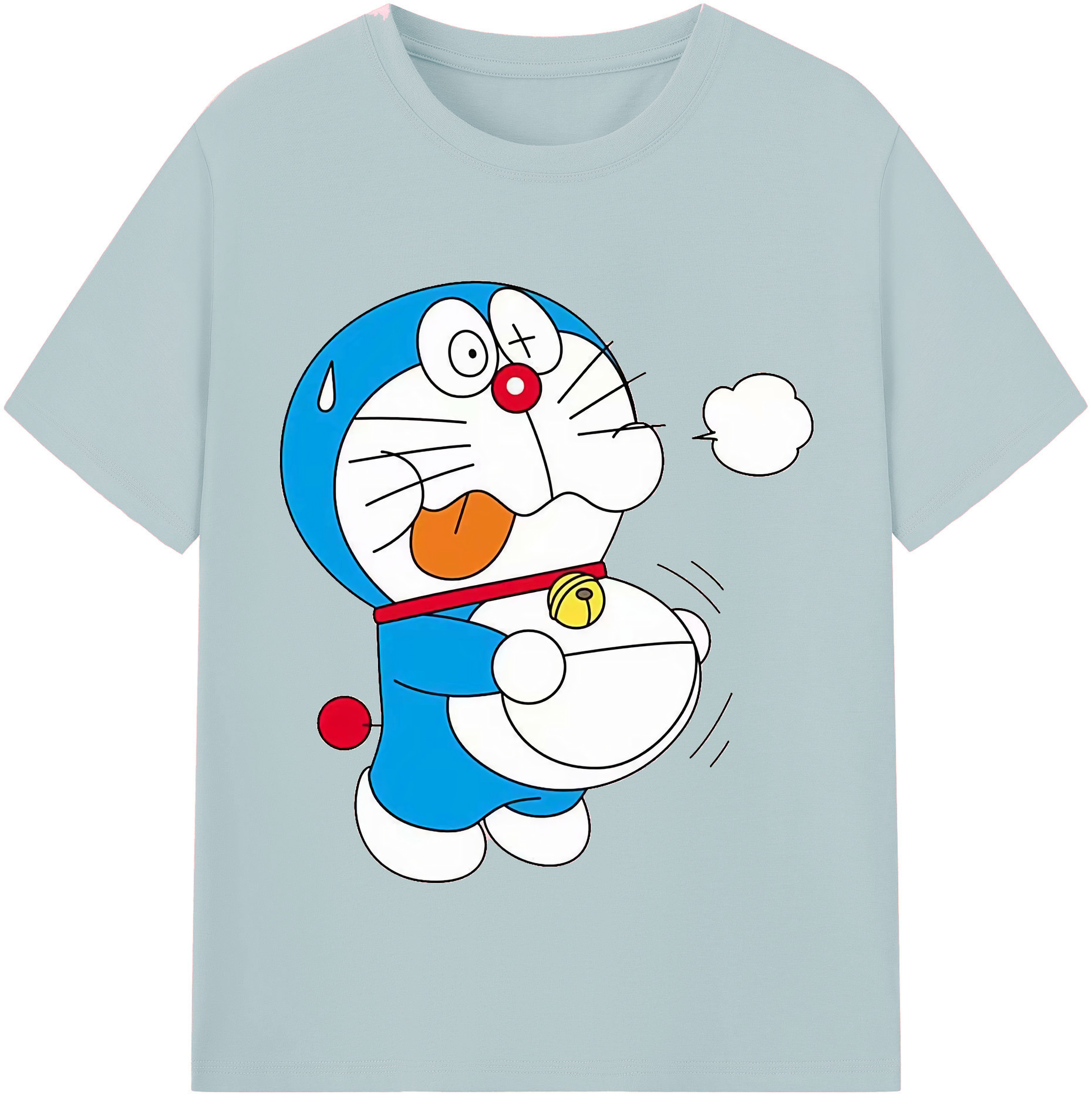 （画像用） ドラえもん Doraemon 綿100％半袖Tシャツ（フロントプリント）